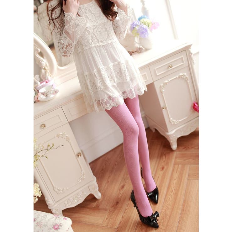 タイツ レース レディース | PlusNao | 詳細画像3 