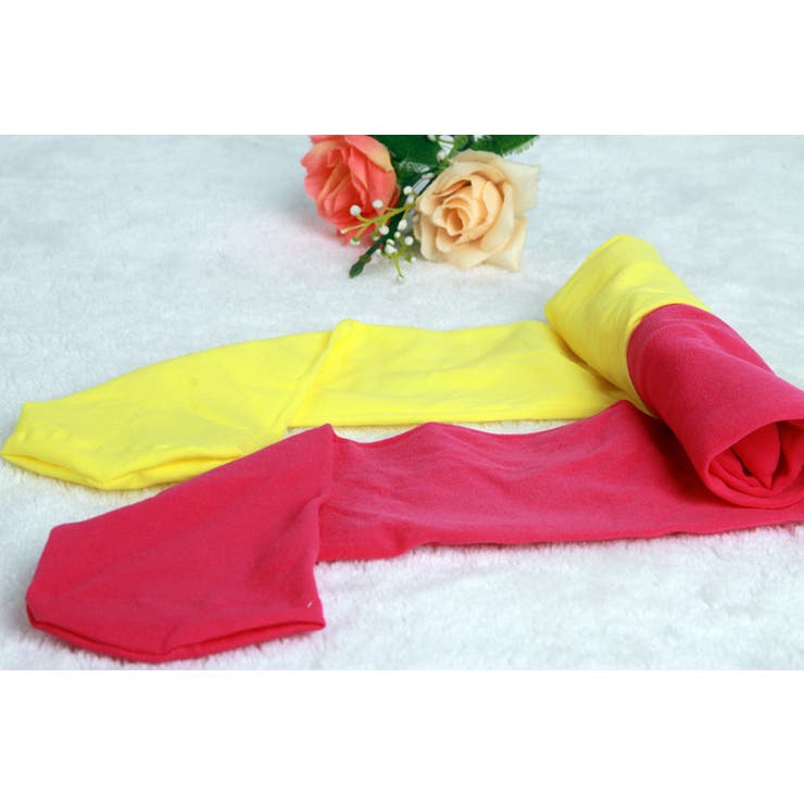 カラータイツ バイカラー カラフル | PlusNao | 詳細画像11 