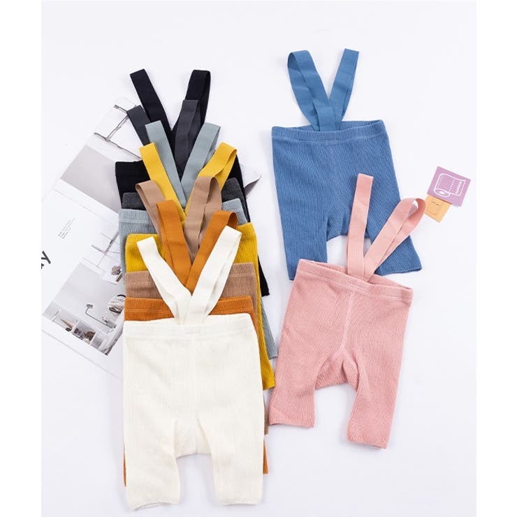 レギンス リブニット サスペンダー付き | PlusNao | 詳細画像4 