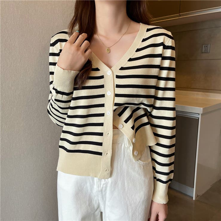 カーディガン ニット Vネック | PlusNao | 詳細画像13 