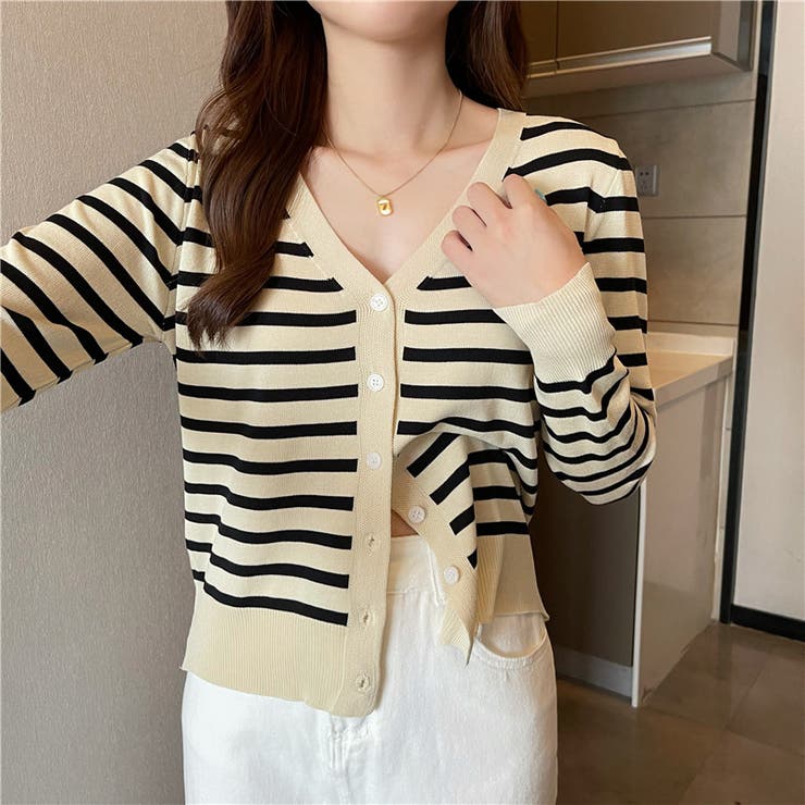 カーディガン ニット Vネック | PlusNao | 詳細画像16 