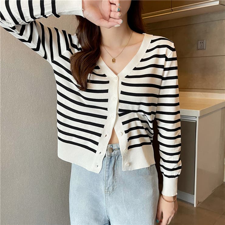 カーディガン ニット Vネック | PlusNao | 詳細画像7 