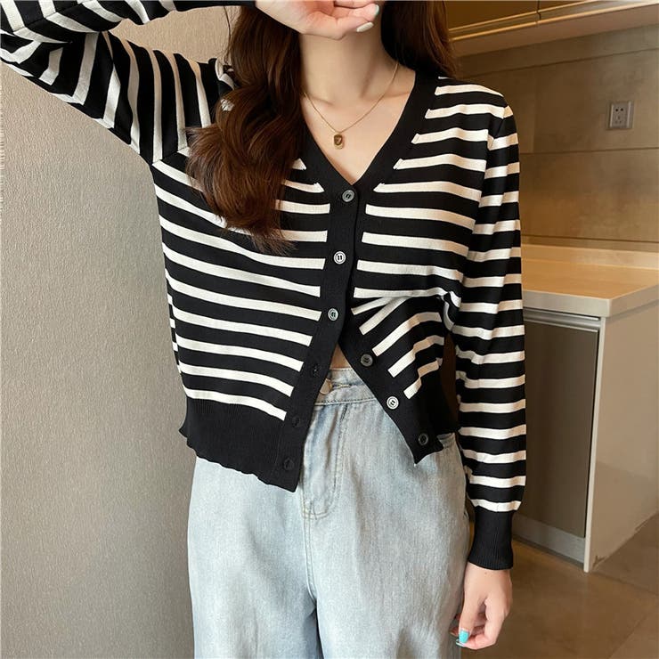 カーディガン ニット Vネック | PlusNao | 詳細画像9 