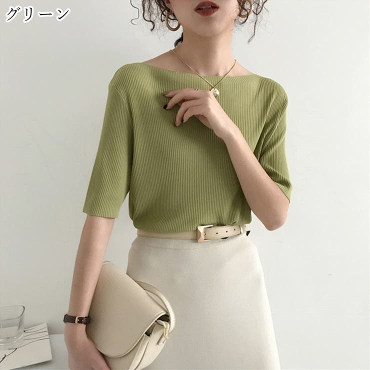 サマーニット ニットトップス レディース | PlusNao | 詳細画像14 