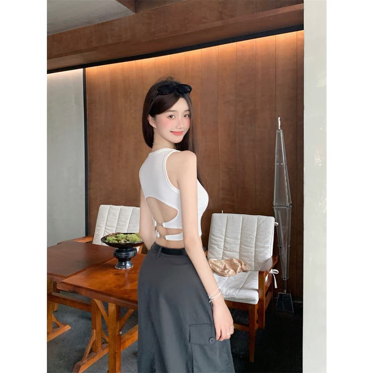 タンクトップ カップ付き レディース | PlusNao | 詳細画像3 