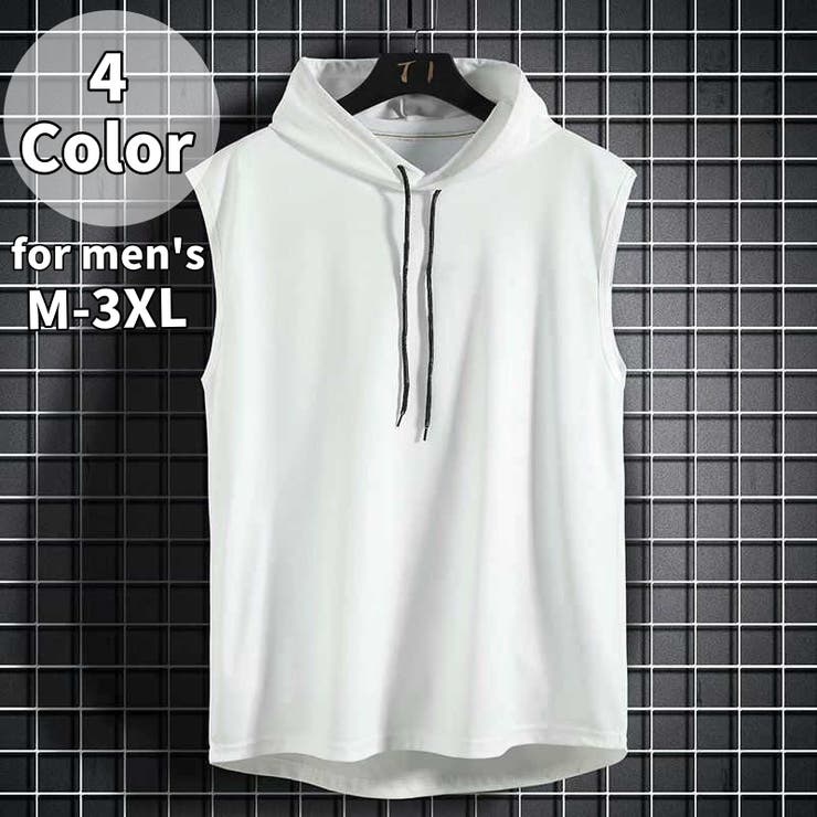 パーカー タンクトップ メンズ | PlusNao | 詳細画像1 