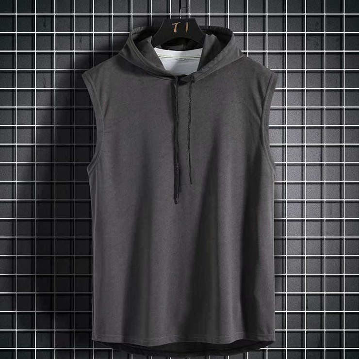 パーカー タンクトップ メンズ | PlusNao | 詳細画像5 