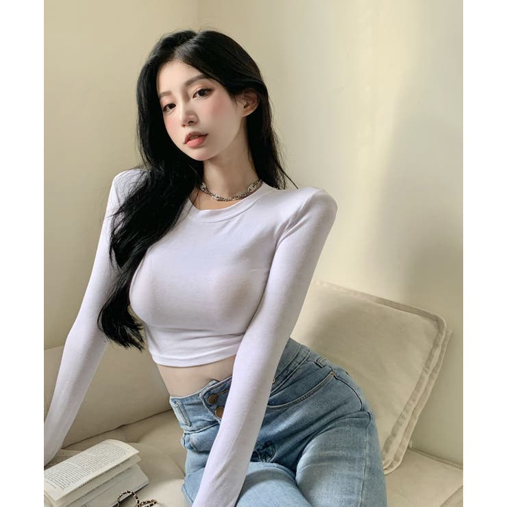 カットソー ショート丈 長袖 | PlusNao | 詳細画像11 