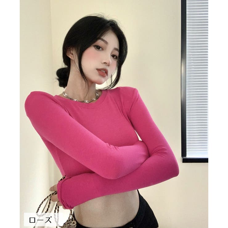 カットソー ショート丈 長袖 | PlusNao | 詳細画像15 