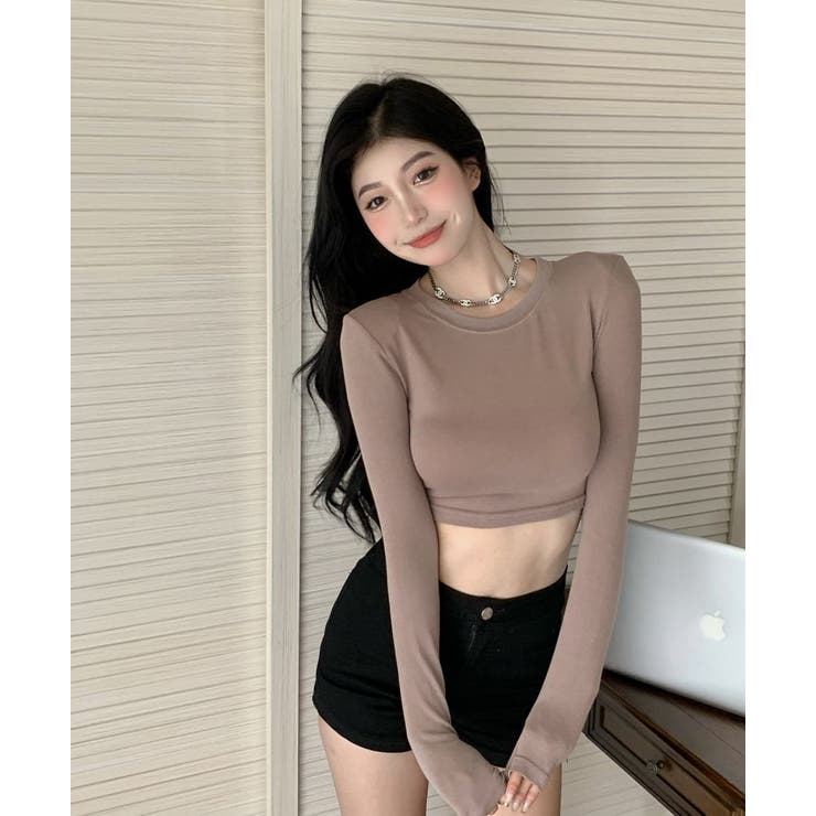 カットソー ショート丈 長袖 | PlusNao | 詳細画像3 