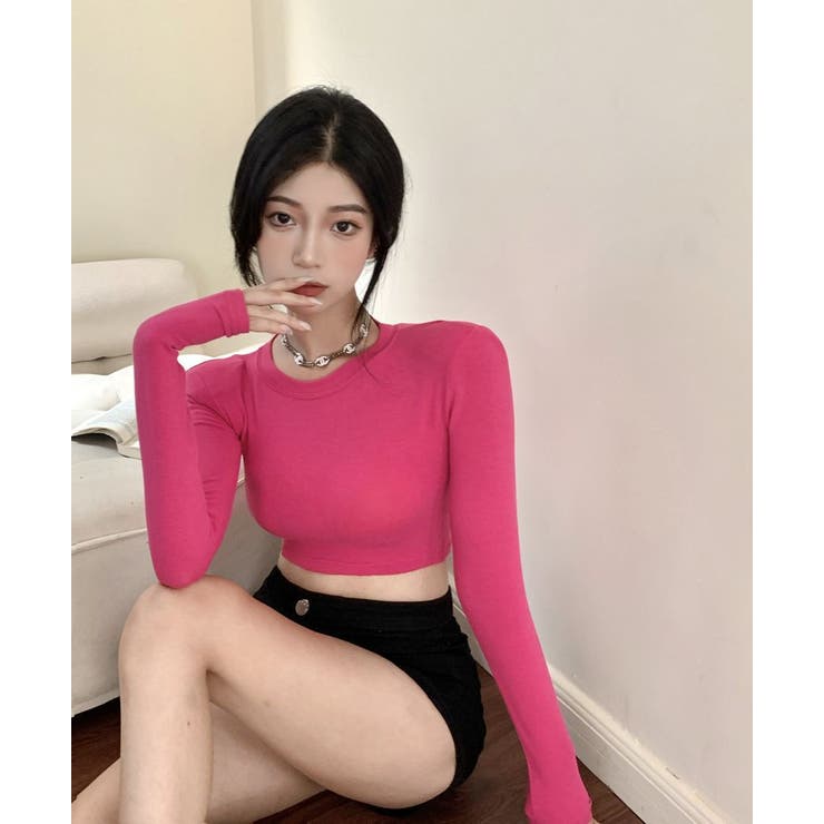 カットソー ショート丈 長袖 | PlusNao | 詳細画像6 