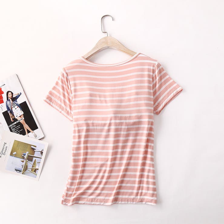 カップ付きTシャツ 半袖 カットソー | PlusNao | 詳細画像10 