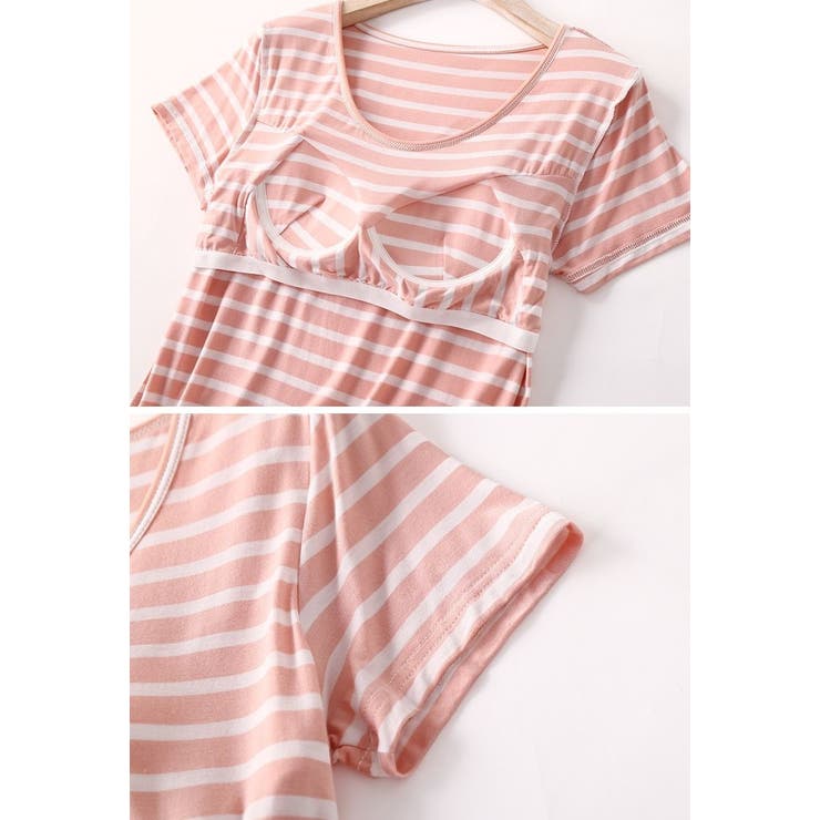 カップ付きTシャツ 半袖 カットソー | PlusNao | 詳細画像12 