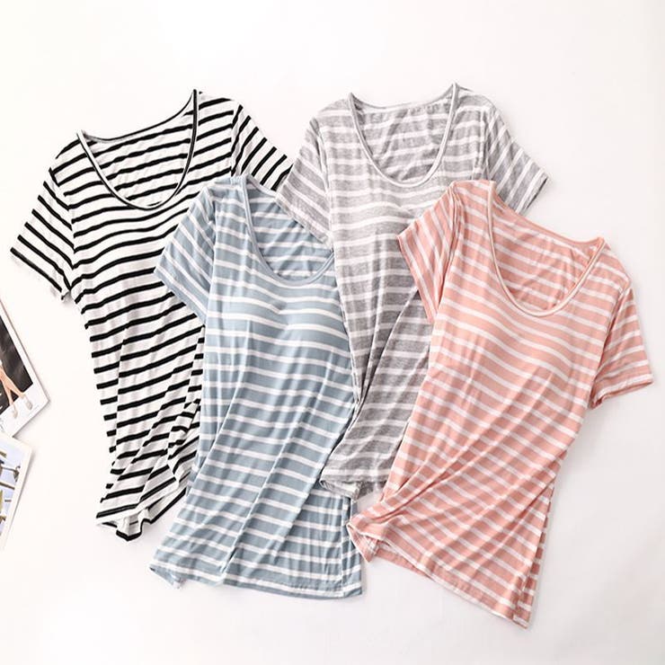 カップ付きTシャツ 半袖 カットソー | PlusNao | 詳細画像5 
