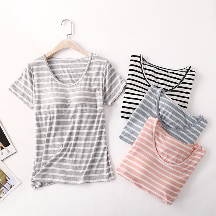 カップ付きTシャツ 半袖 カットソー | PlusNao | 詳細画像6 