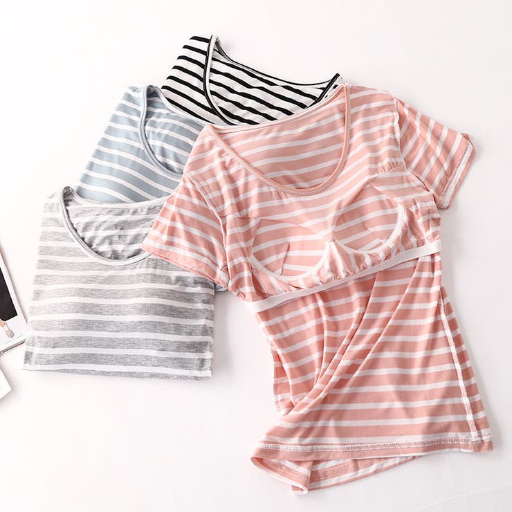 カップ付きTシャツ 半袖 カットソー | PlusNao | 詳細画像7 