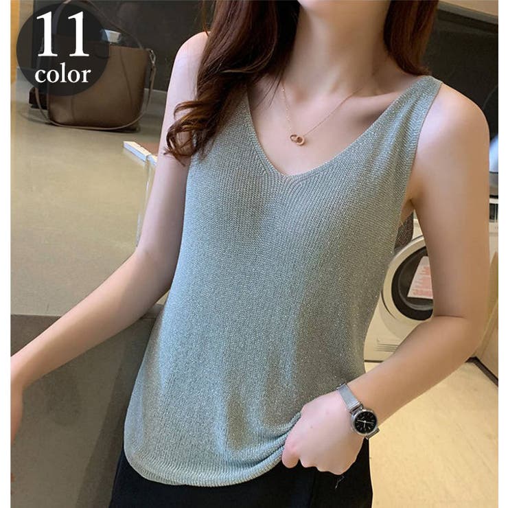 タンクトップ カットソー レディース | PlusNao | 詳細画像1 