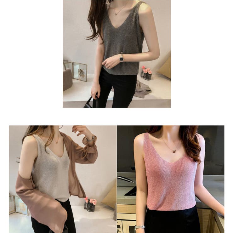 タンクトップ カットソー レディース | PlusNao | 詳細画像11 