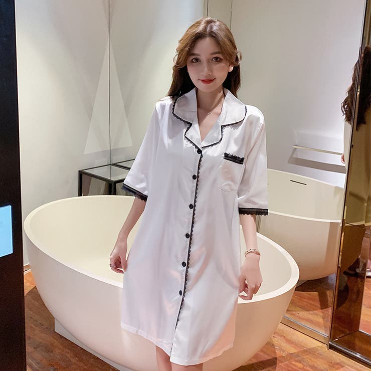 ルームウェア 部屋着 シャツワンピース 品番 Fq Plusnao プラスナオ のレディースファッション通販 Shoplist ショップリスト