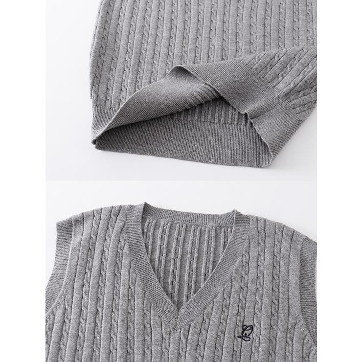 ニットベスト JK風 レディース | PlusNao | 詳細画像7 