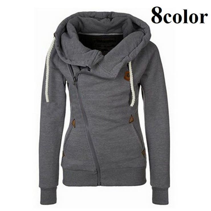 パーカー ジップアップ レディース | PlusNao | 詳細画像1 