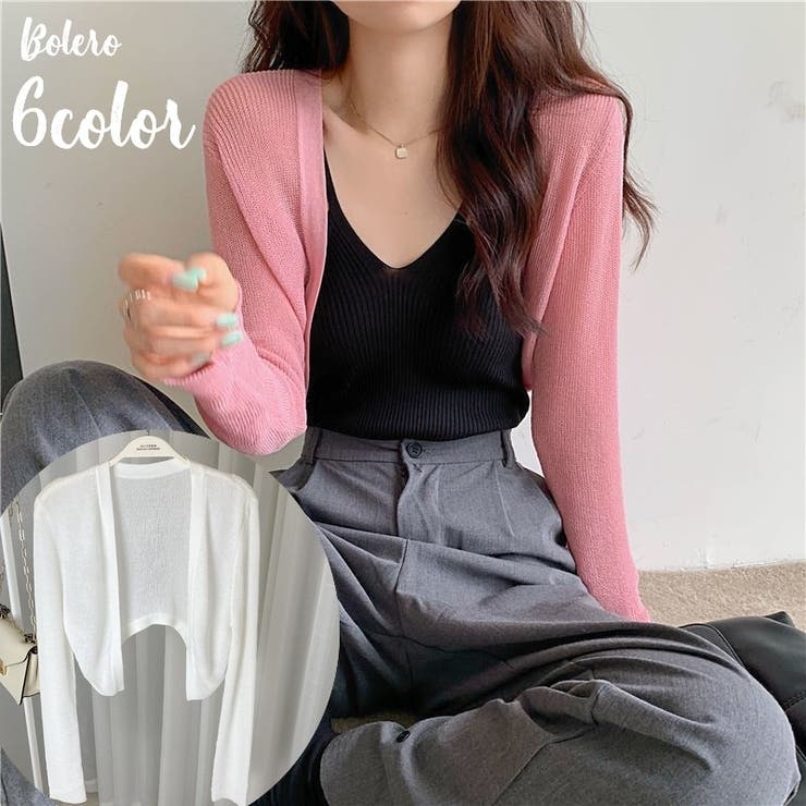 ボレロ カーディガン ショート丈 | PlusNao | 詳細画像1 