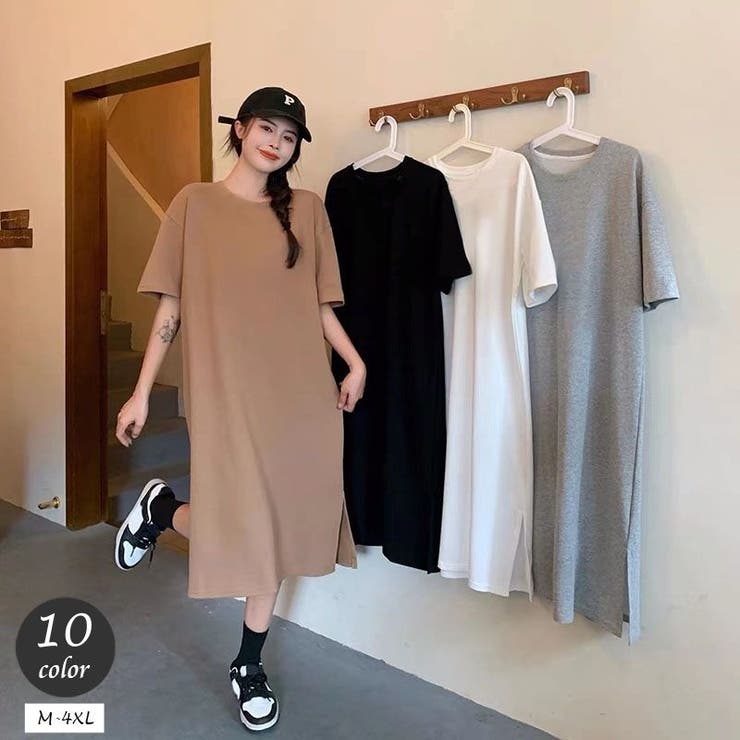 Tシャツワンピース 半袖 レディース | PlusNao | 詳細画像1 