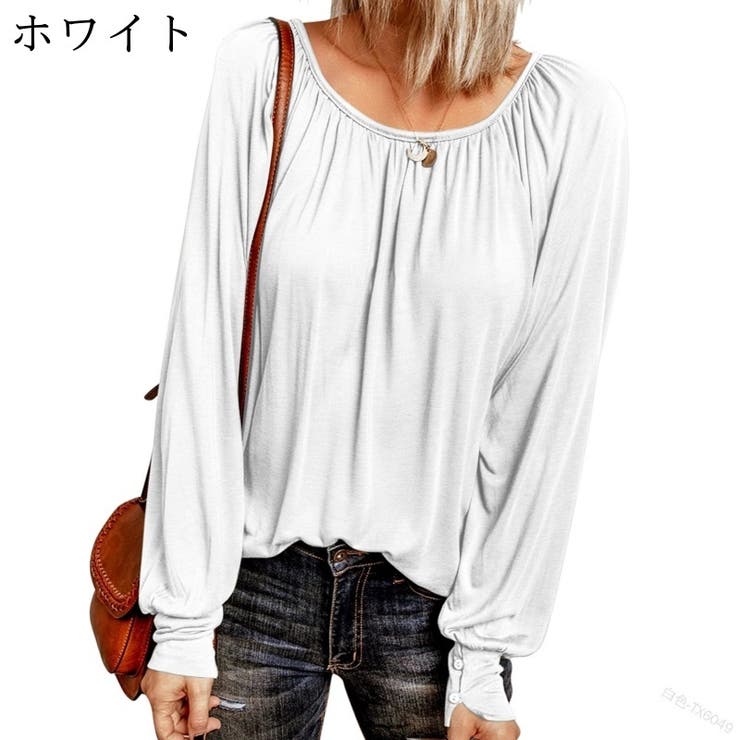 長袖カットソー ロングTシャツ レディース | PlusNao | 詳細画像6 