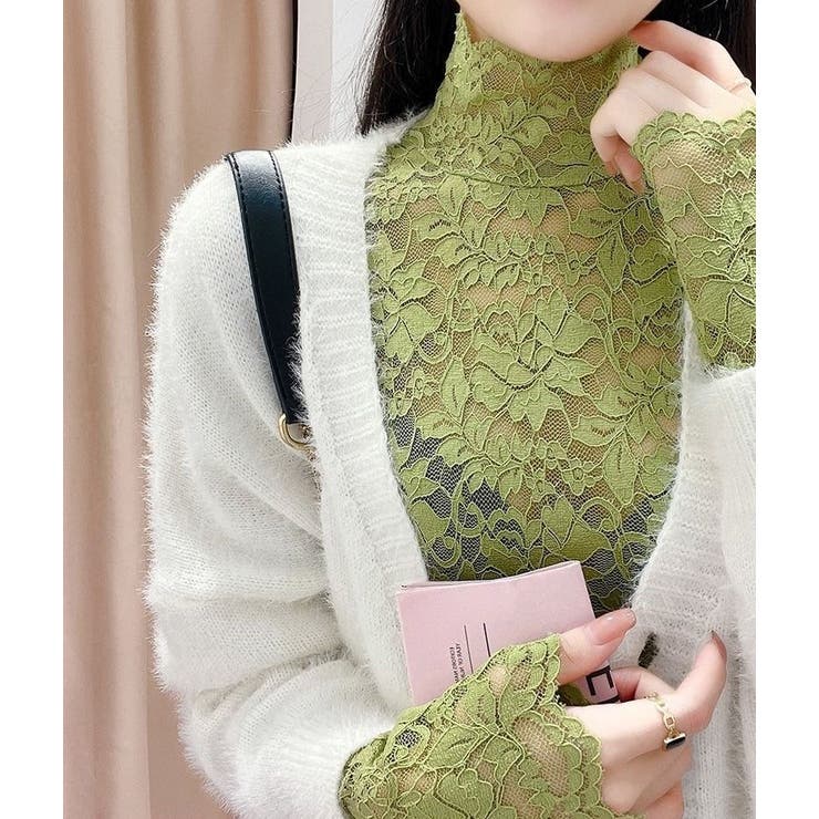 ブラウス 刺繍レース 長袖トップス | PlusNao | 詳細画像12 