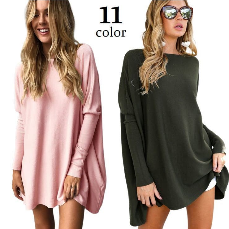 チュニックワンピ 長袖 カットソー | PlusNao | 詳細画像1 