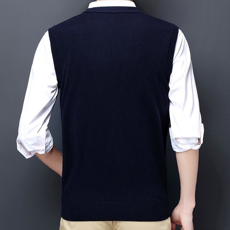 ニットベスト メンズ 男性 | PlusNao | 詳細画像4 