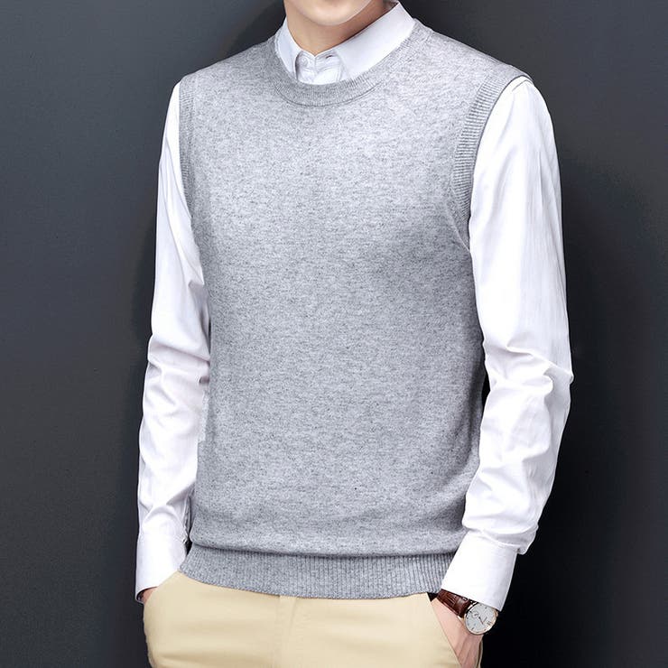 ニットベスト メンズ 男性 | PlusNao | 詳細画像6 