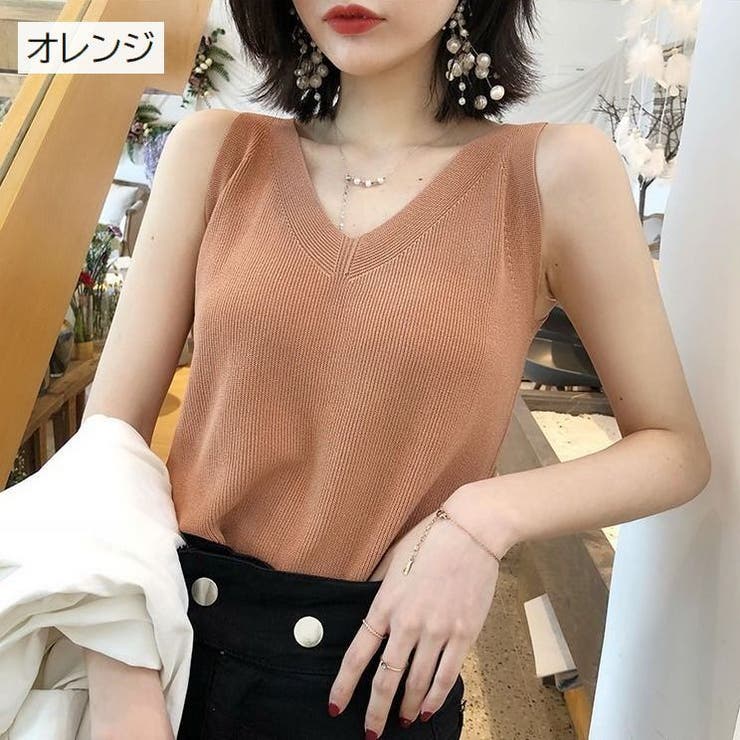 【新品未使用】1319 ラッセルノ ノースリーブ レディース サイズ0 Sibra ニット セーター ストライプノースリーブニットトップス