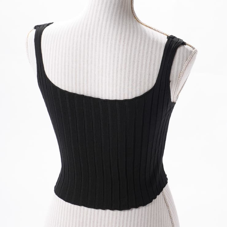 キャミソール ショート丈 リブニット | PlusNao | 詳細画像15 