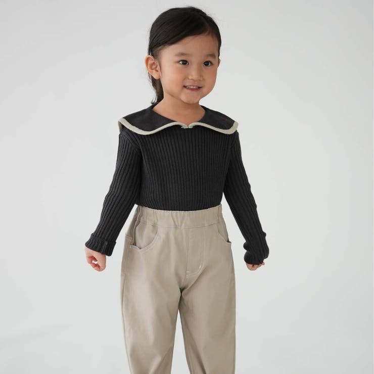 在庫処分セーラーカラーニット シルキータッチ やわらかい | PlusNao | 詳細画像2 