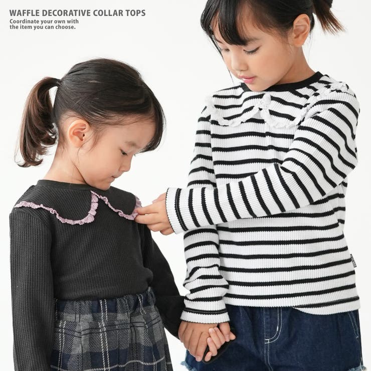 ワッフル飾り襟トップス | PlusNao | 詳細画像3 