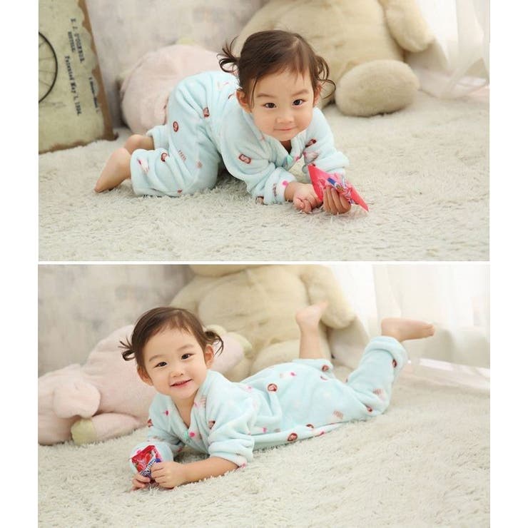 子供用ルームウエア つなぎパジャマ フリース 品番 Fq Plusnao プラスナオ のキッズファッション通販 Shoplist ショップリスト