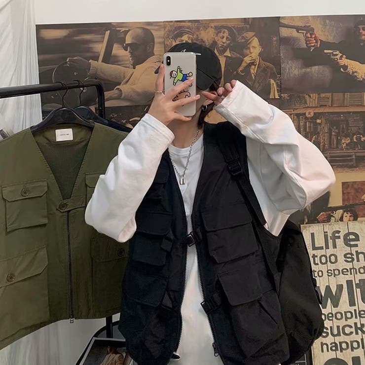 ベスト ノースリーブジャケット ワークウェア | PlusNao | 詳細画像3 