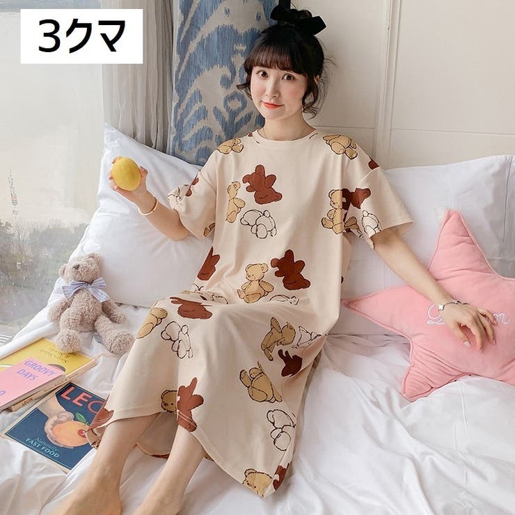 ルームウェア ワンピース 半袖 品番 Fq Plusnao プラスナオ のレディースファッション通販 Shoplist ショップリスト