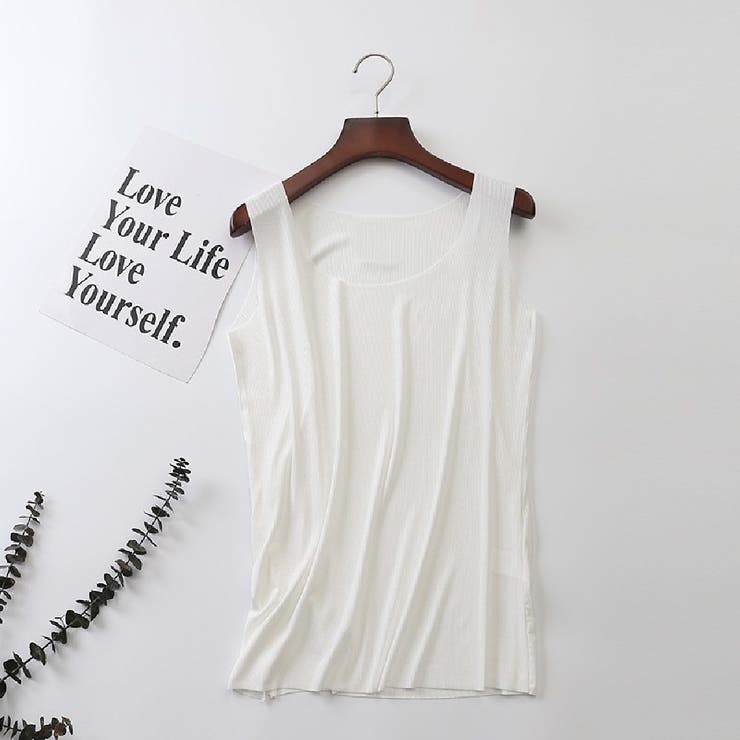 タンクトップ リブ レディース | PlusNao | 詳細画像2 