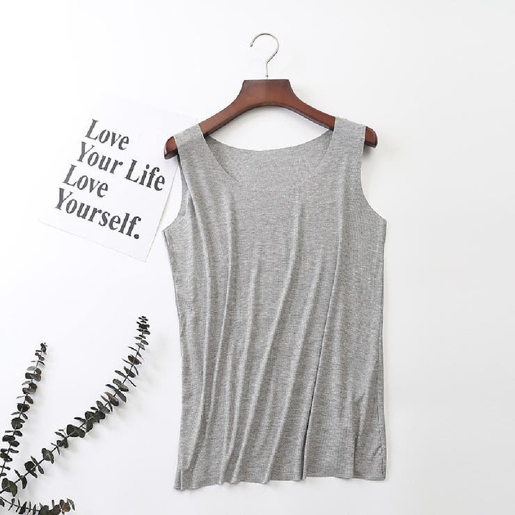 タンクトップ リブ レディース | PlusNao | 詳細画像5 