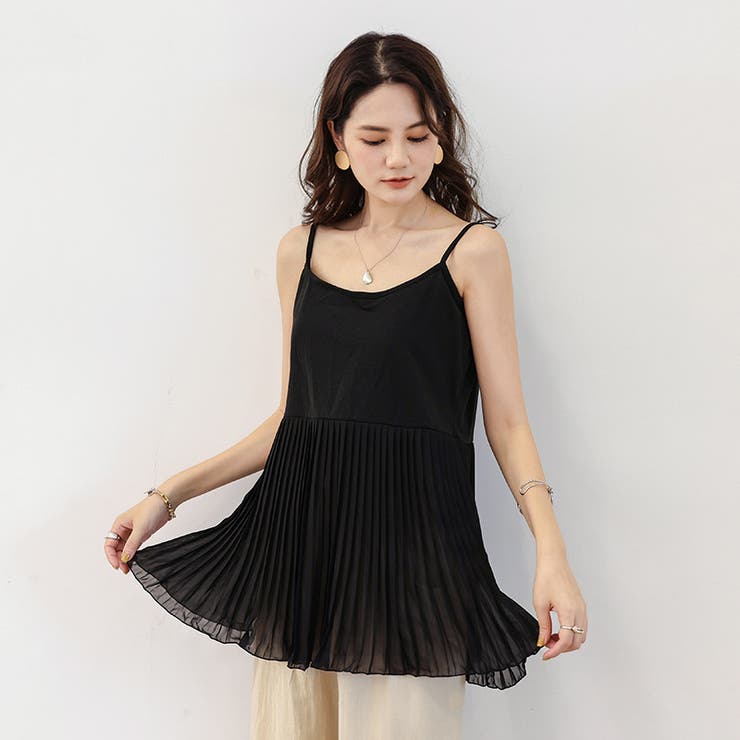 キャミソール プリーツ レディース | PlusNao | 詳細画像2 