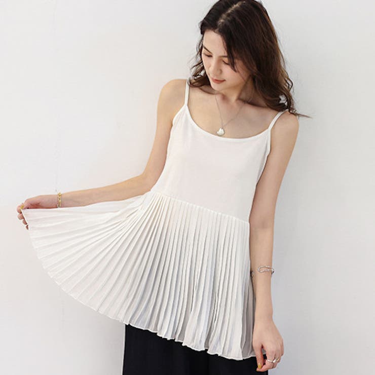 キャミソール プリーツ レディース | PlusNao | 詳細画像6 
