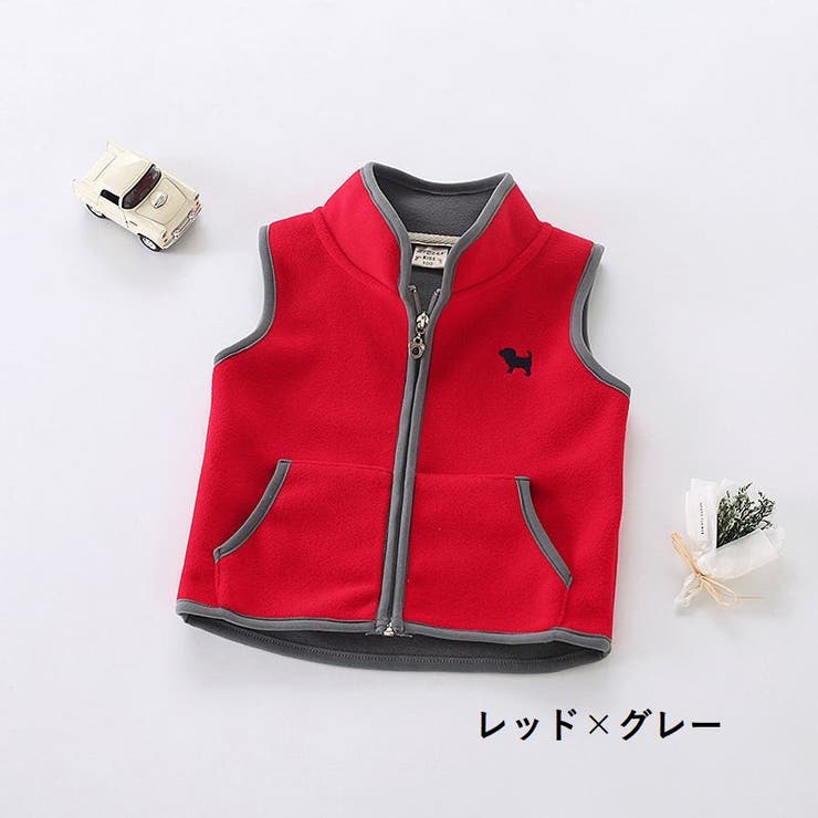 フリースベスト ジップアップベスト チョッキ | PlusNao | 詳細画像11 
