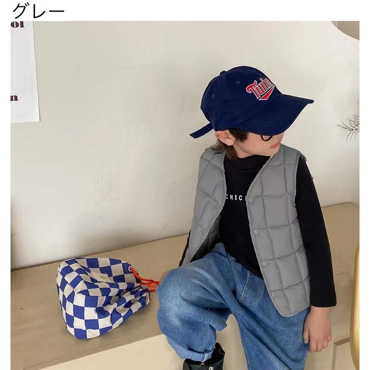 中綿ベスト ダウン風ベスト キッズ | PlusNao | 詳細画像18 