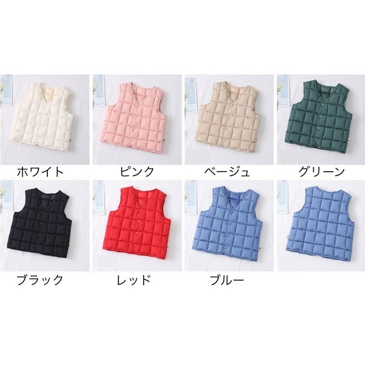 中綿ベスト ダウン風ベスト キッズ | PlusNao | 詳細画像19 
