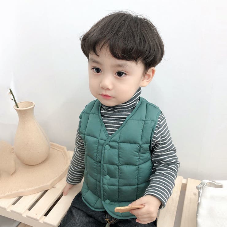 中綿ベスト ダウン風ベスト キッズ | PlusNao | 詳細画像3 
