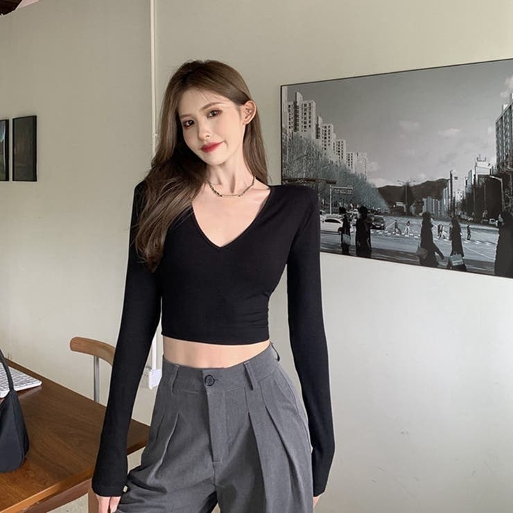 カットソー 長袖 ショート丈 | PlusNao | 詳細画像12 