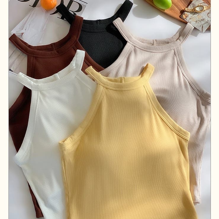 タンクトップ カップ付き ホルターネック | PlusNao | 詳細画像12 