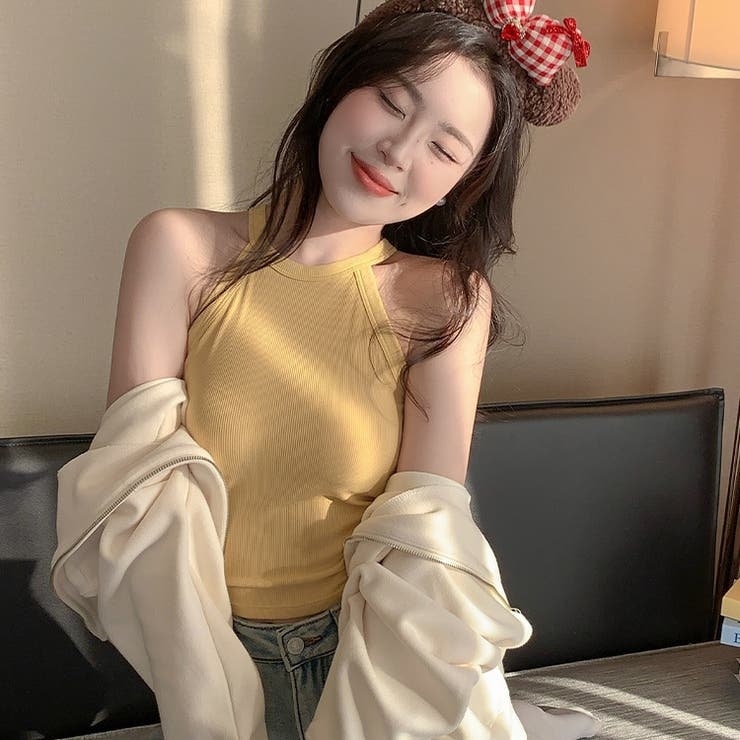 タンクトップ カップ付き ホルターネック | PlusNao | 詳細画像5 